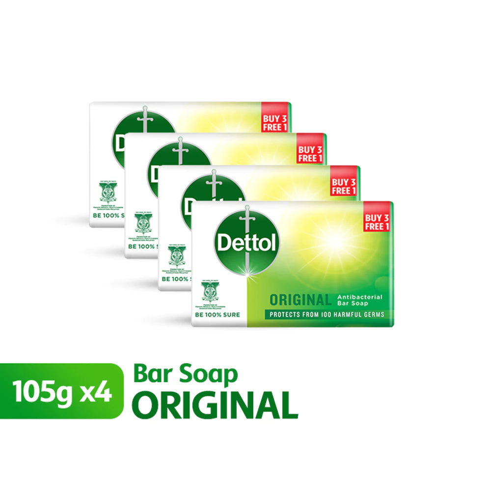 DETTOL ANTIBACTERIAL BODY SOAP (ORI) 100g (B3F1) AM PM Pharmacy eStore