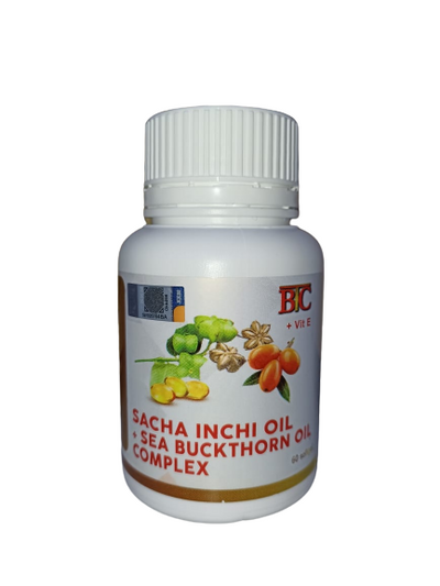 BTC Sacha Inchi Oil+Vit E+Seabuckthorn Oil Complex 520mg Softgel