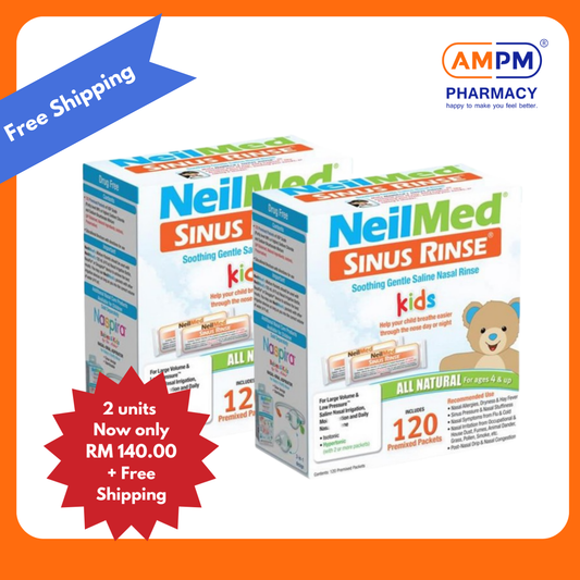 NeilMed Sinus Rinse Kids Premixed Pediatric Sachet 120's ( #2 Box)