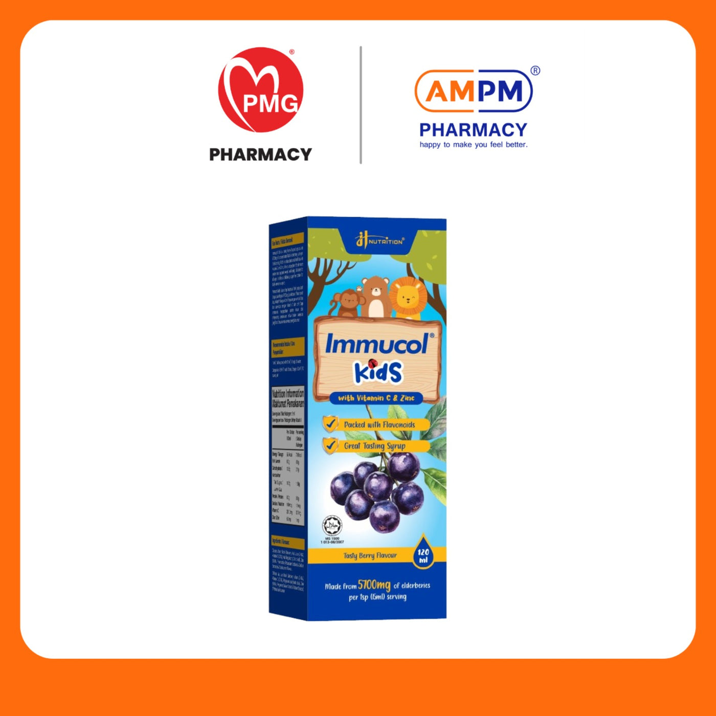 JH NUTRITION Immucol Kids Black Elderberry 120ml
