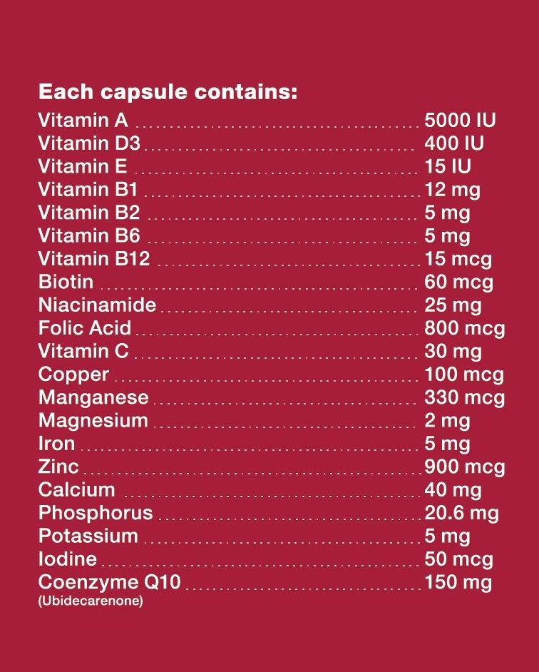 JH NUTRITION M/Vit+Minerals+CO Q10 Vege Cap 60's