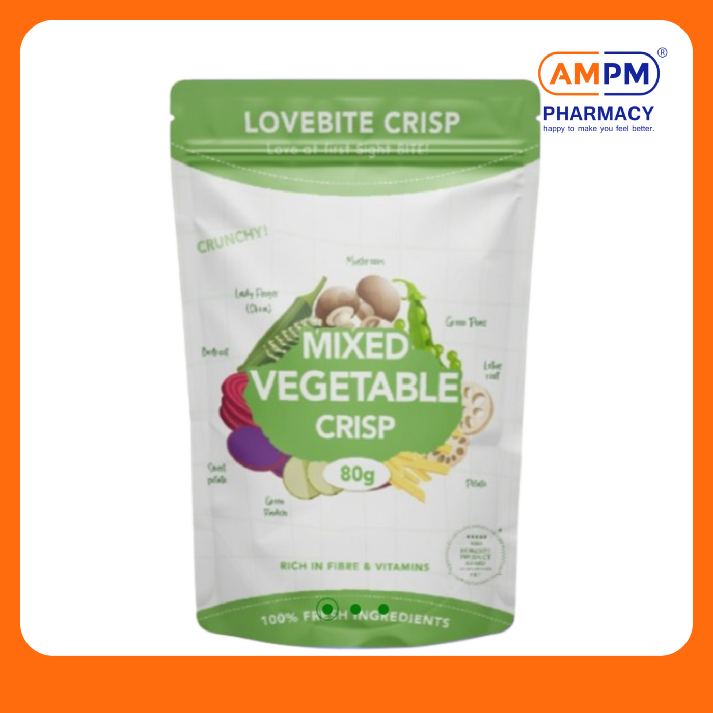 LOVEBITE Mixed Veg Crisp 80g