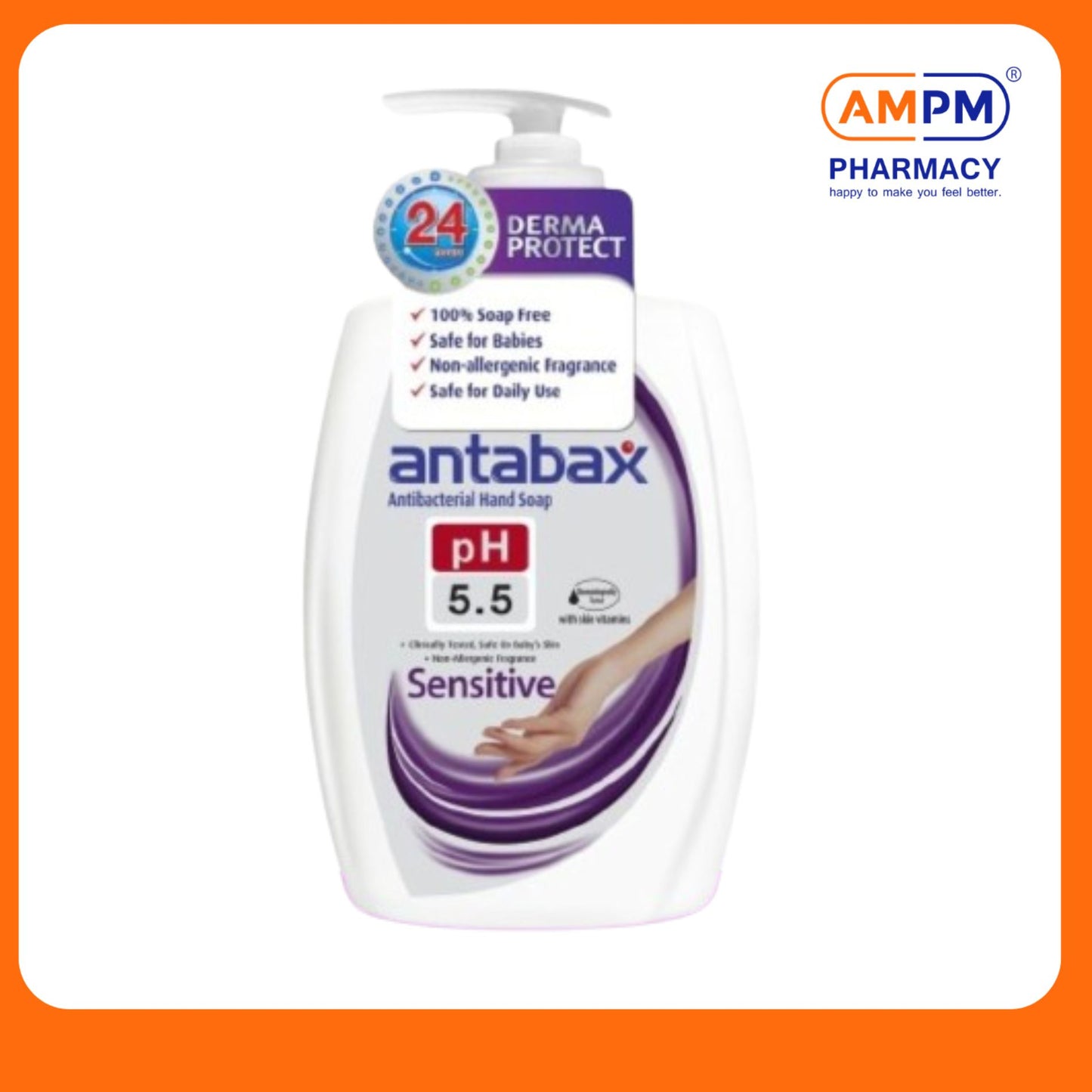 ANTABAX Antibacterial Hand Soap  (SENSITIVE) 400ml