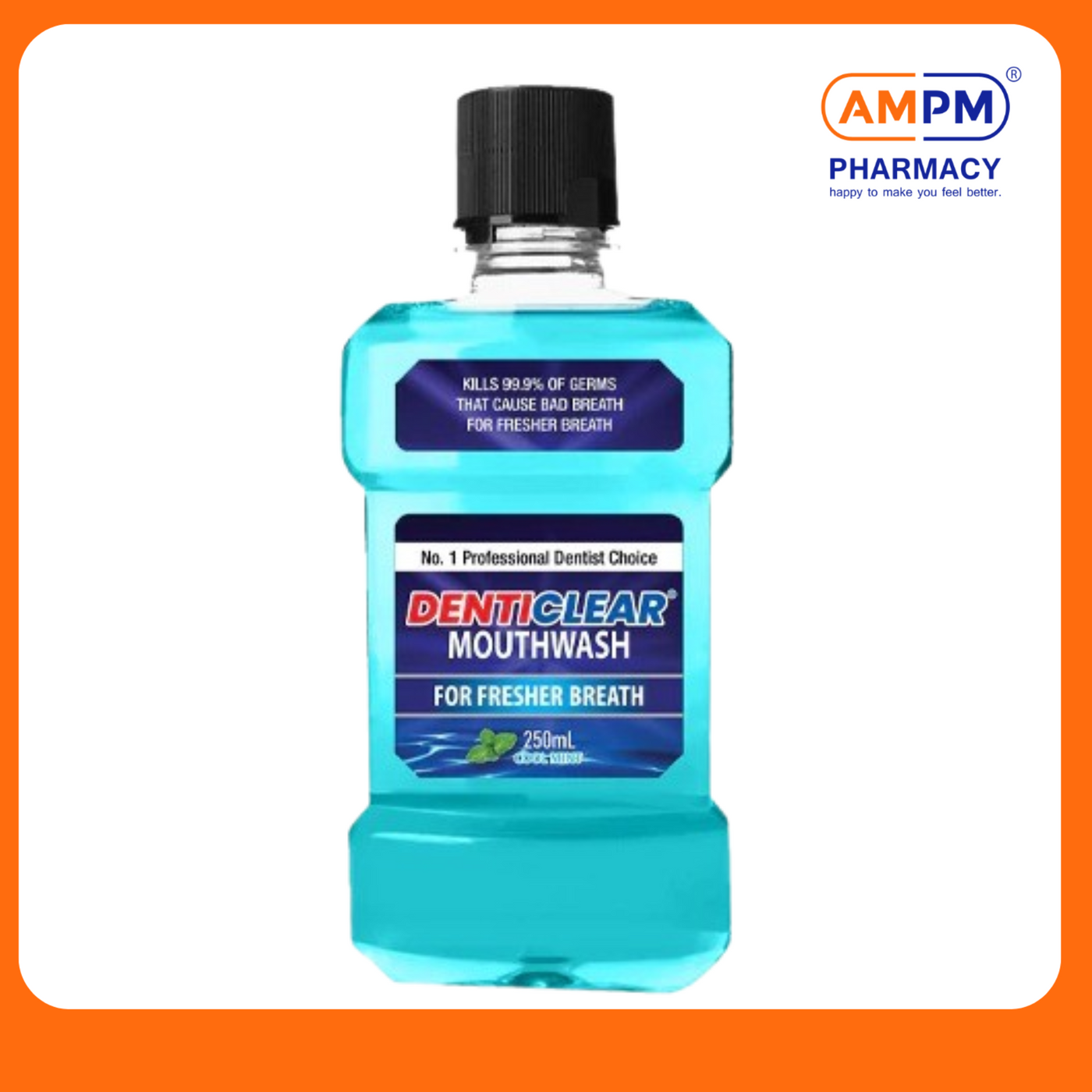 DENTICLEAR Mouthwash (Cool Mint) 250ml