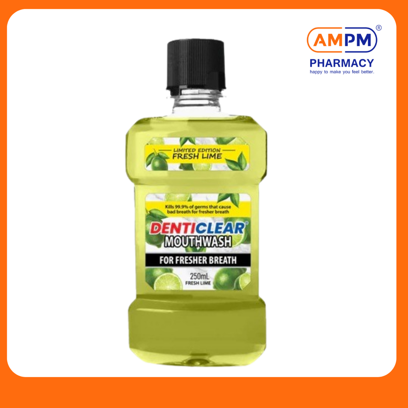 DENTICLEAR Mouthwash (Fresh Lime) 250ml