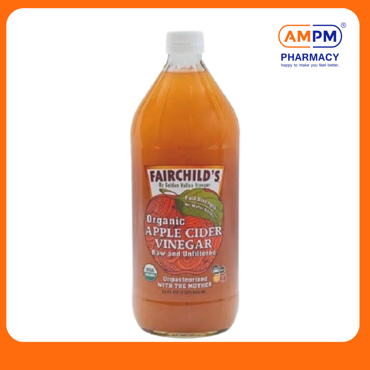 FAIRCHILD'S ORGANIC APPLE CIDER 946ml