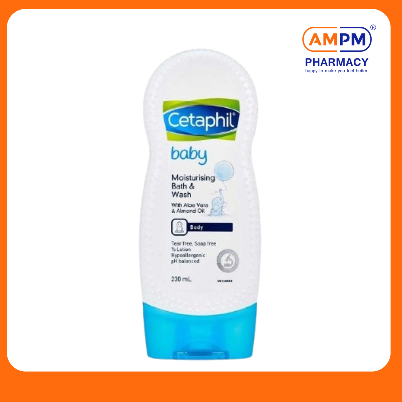 CETAPHIL BABY ULTRA MOISTURISING BATH & WASH 230ml