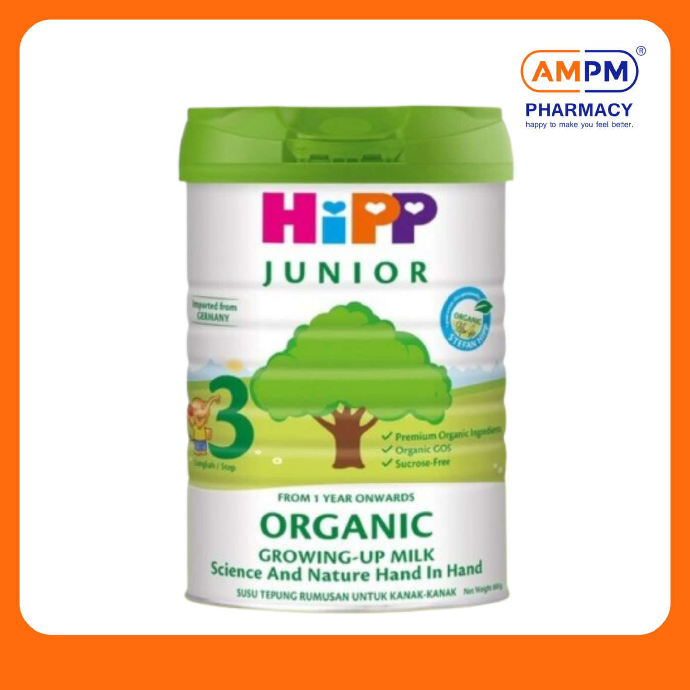 HIPP JUNIOR Organic Growing Up Step 3 (1-3yrs) 800g