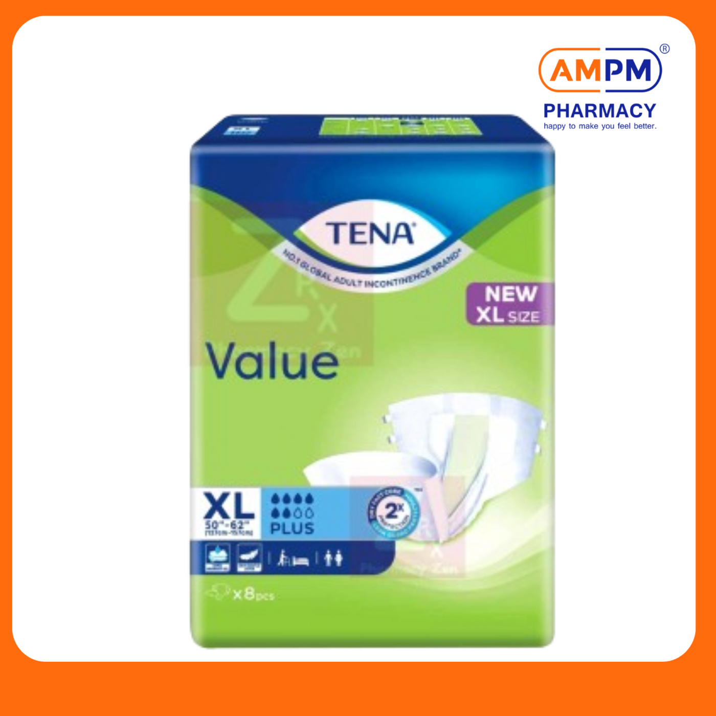 TENA VALUE (XL) 8's