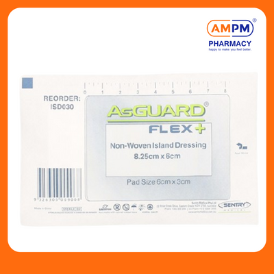 AsGUARD Flex Island Dressing 8.25cm x 6cm