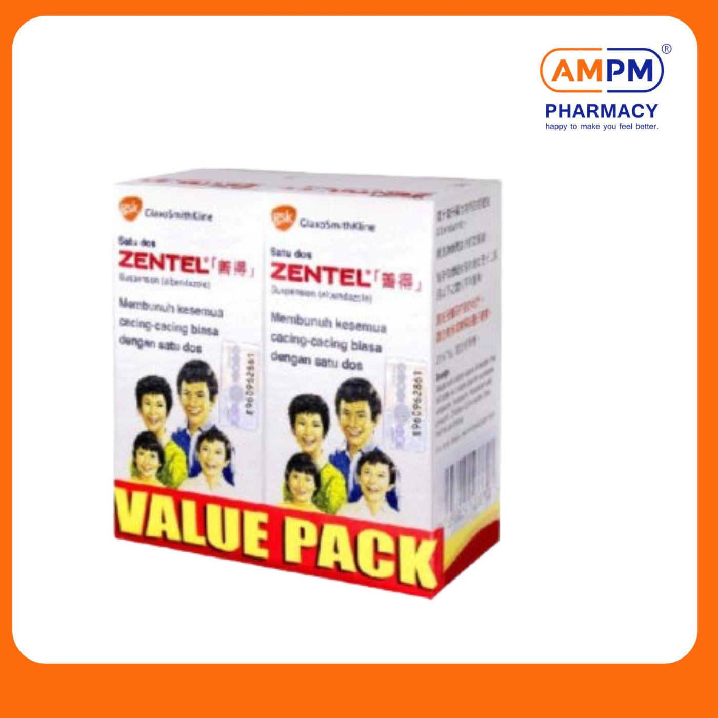 ZENTEL SUSPENSION 400mg 10ml