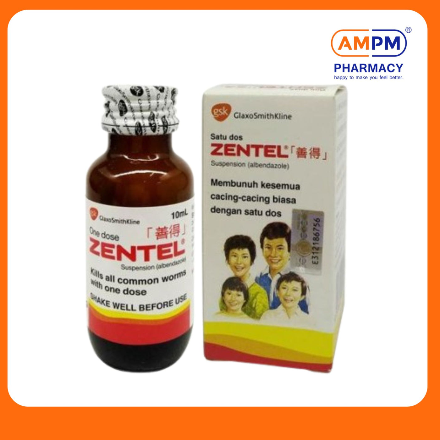 ZENTEL SUSPENSION 400mg 10ml