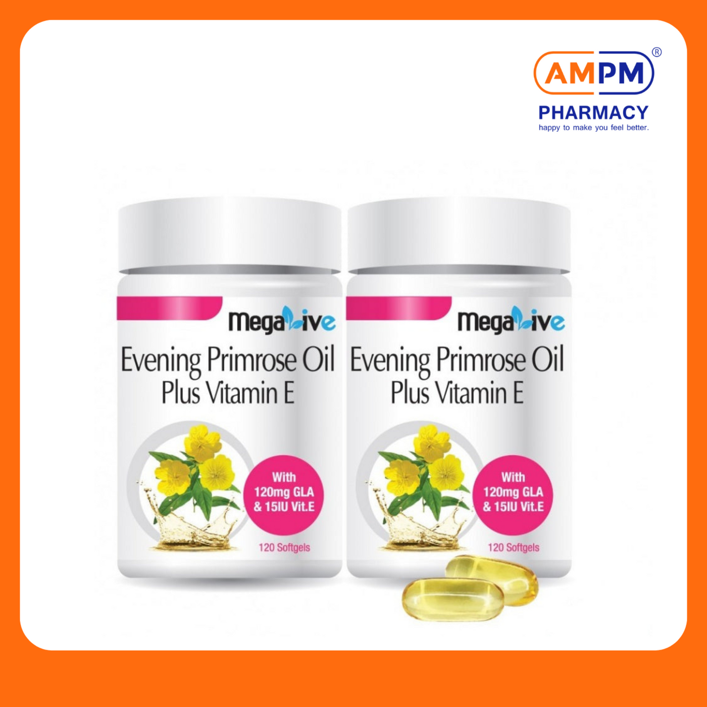 MEGALIVE EPO Plus Vitamin E 1200mg Softgel (120's x 2)