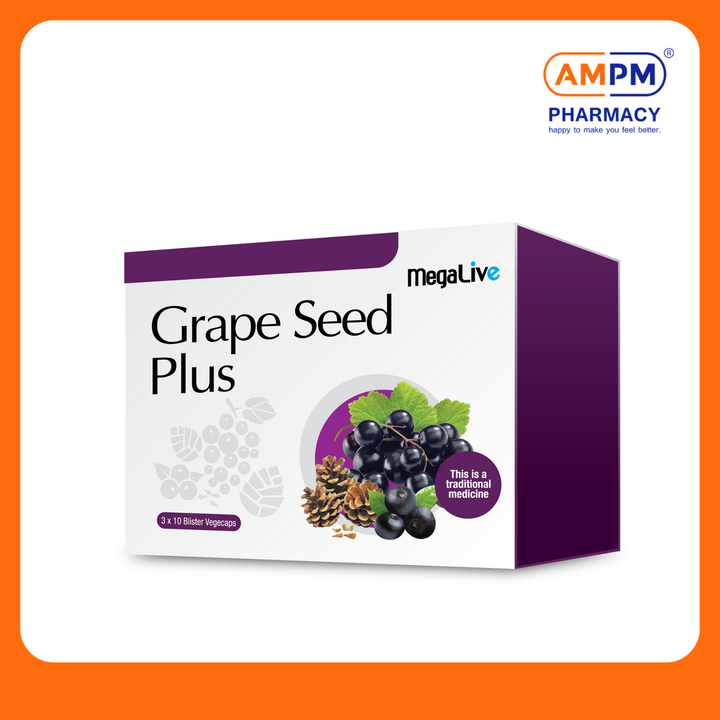 MEGALIVE Grape Seed Plus 400mg (30's x 2)