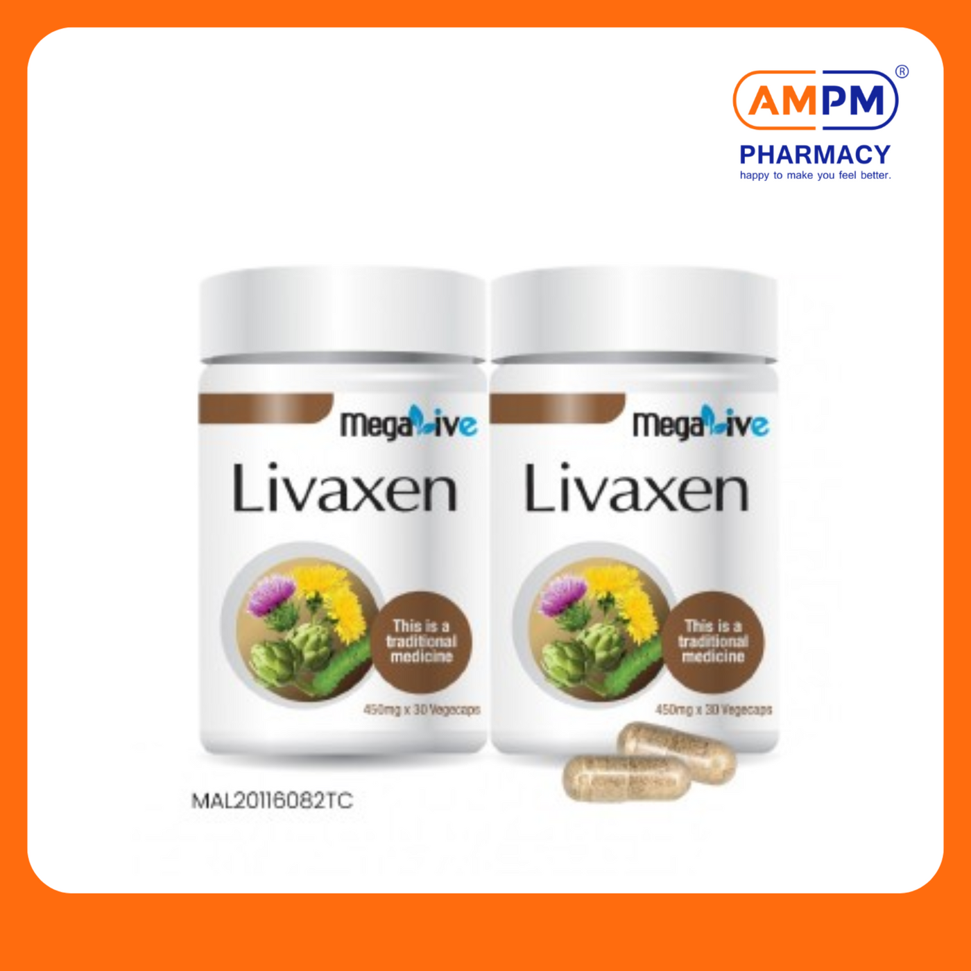 MEGALIVE Livaxen 450mg Vegecap (30's x 2)