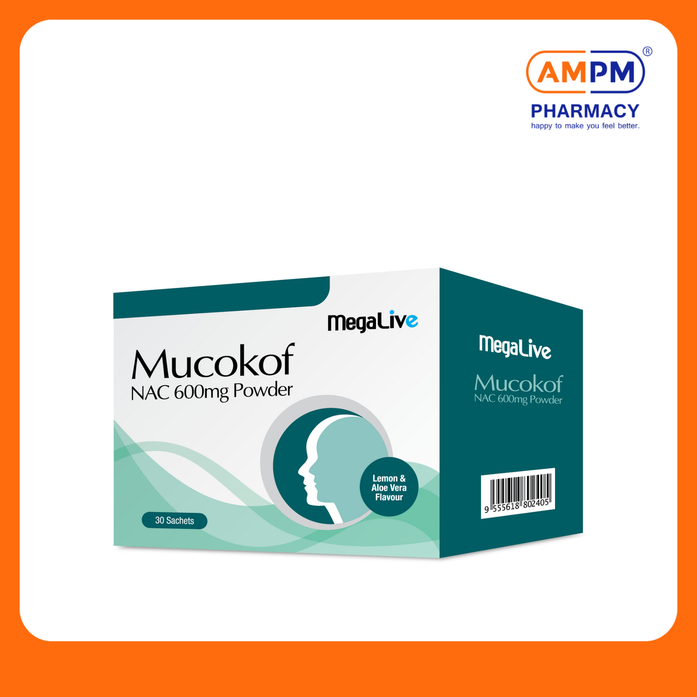 MEGALIVE Mucokof NAC 600mg Powder Sachet (30's)