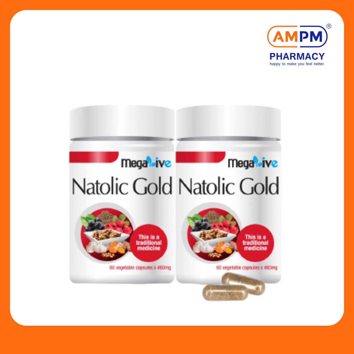 MEGALIVE Natolic Gold 460mg Vegecap (60's x 2)