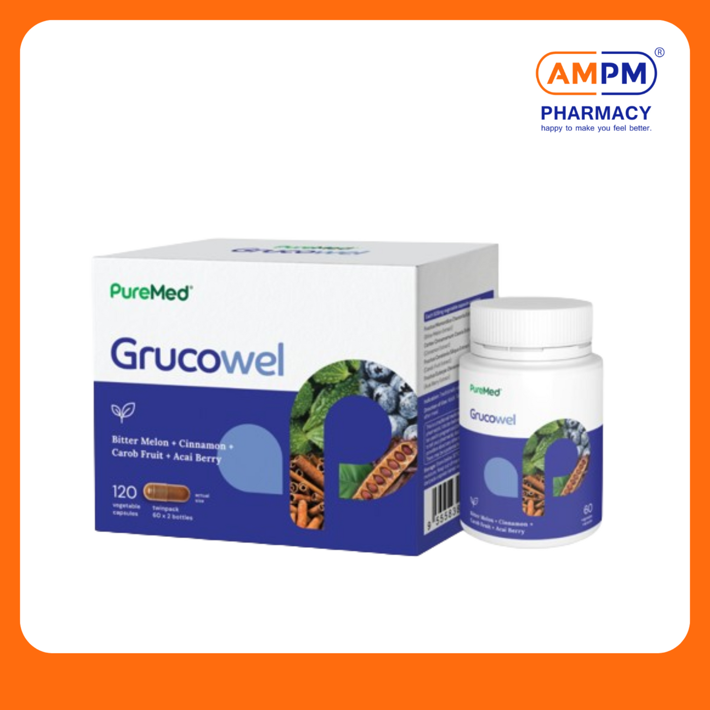 PUREMED Grucowel 500mg Vegecap (60's x 2)