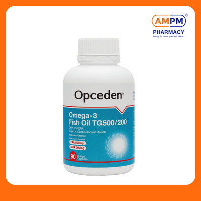 OPCEDEN Omega-3 Fish Oil TG500/200mg Capsule (90's x 2)