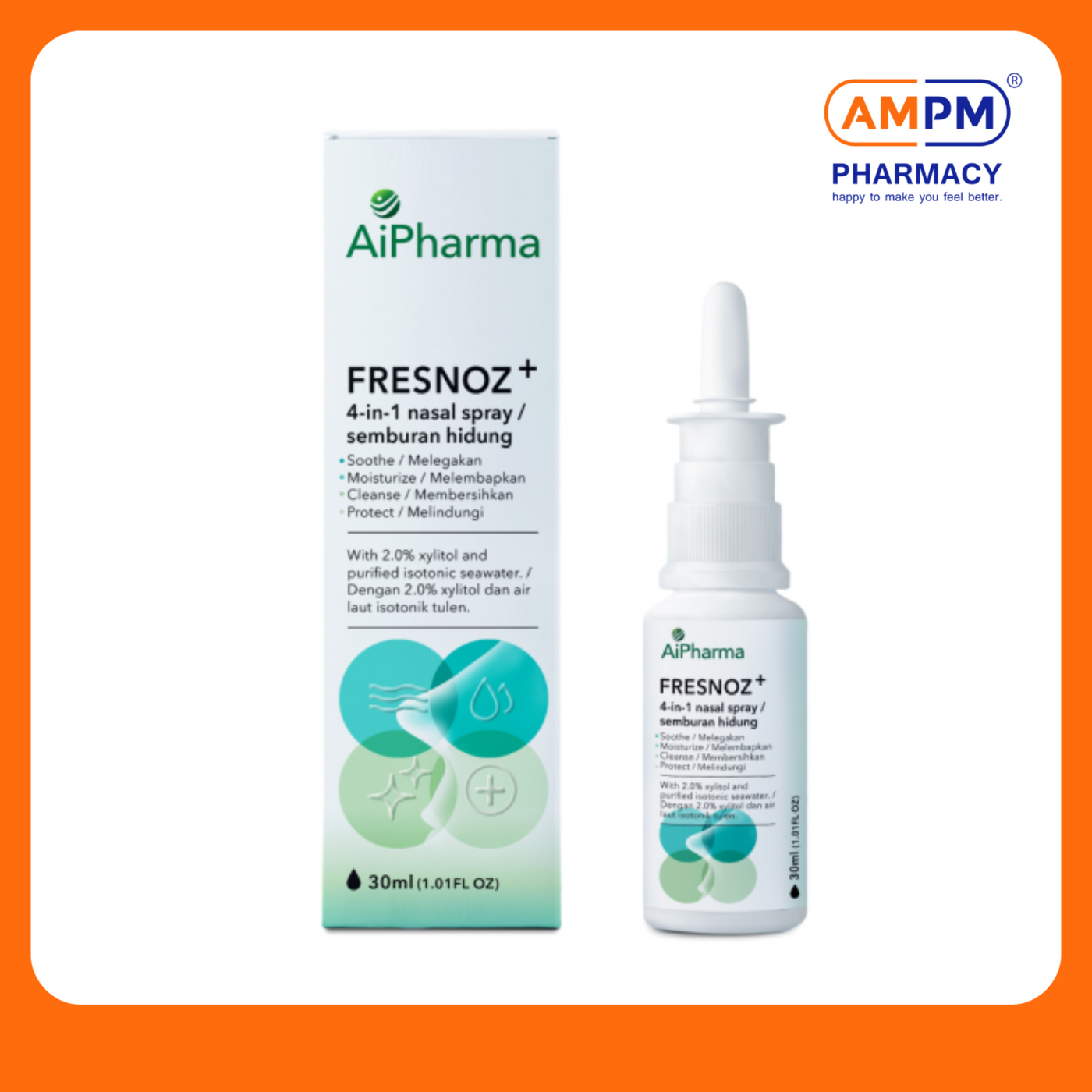 AiPHARMA Fresnoz+ 4 in 1 Nasal Spray 30ml