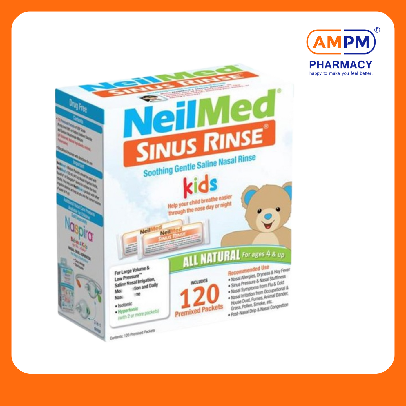 NeilMed Sinus Rinse Kids Premixed Pediatric Sachet (120's)