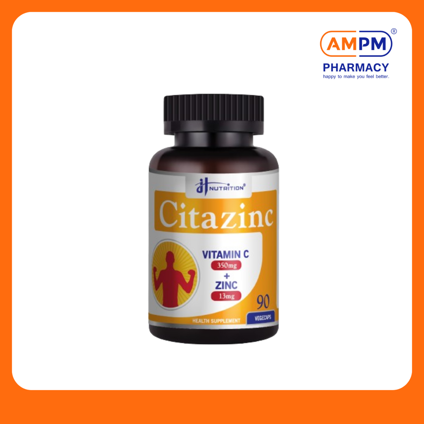 JH NUTRITION Citazinc Vit C + Zinc Veg Cap 90's