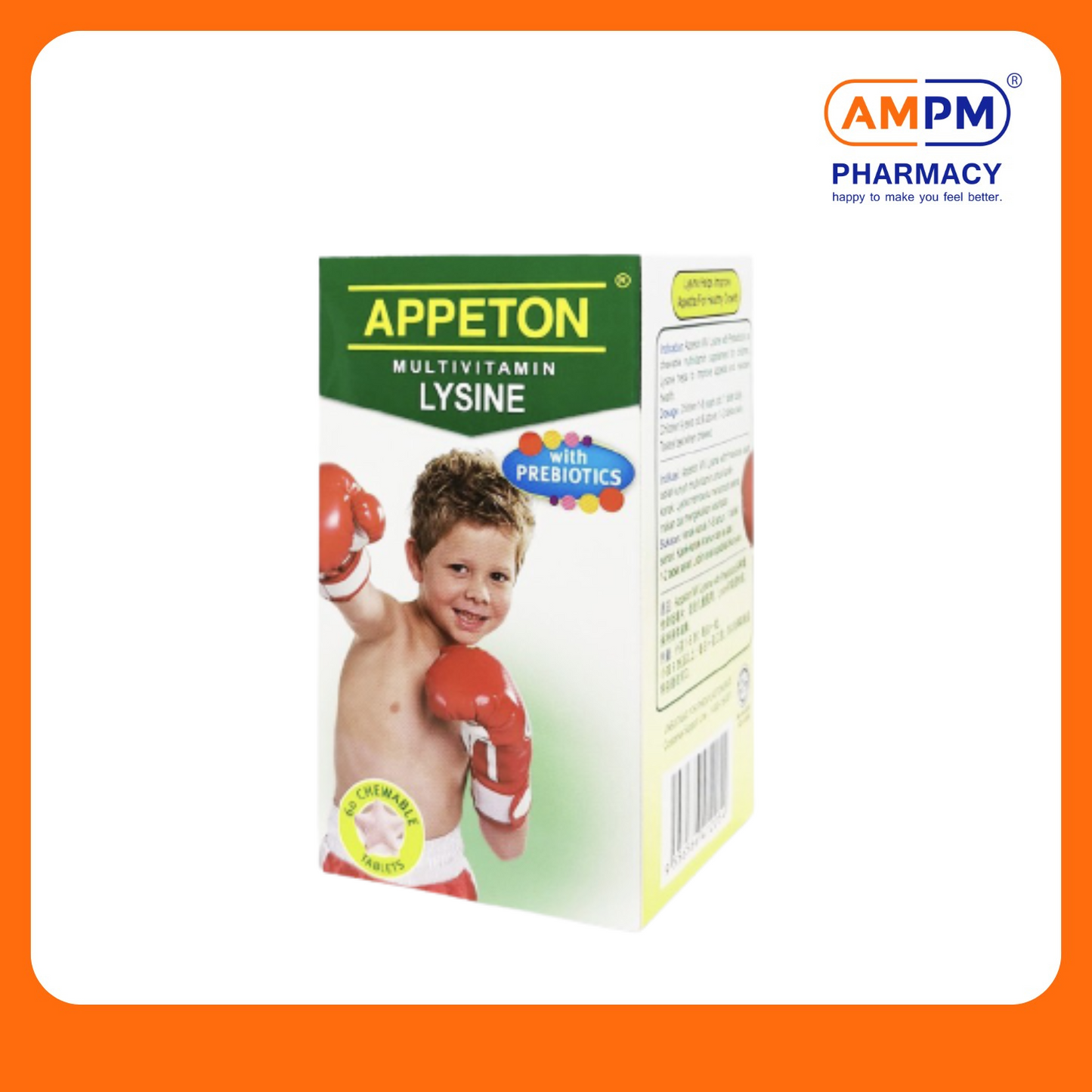 APPETON Multivitamin + Lysine + Prebiotics Tablet 60's