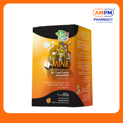 BIO+ Junior I-Mine Mixed Orange With Multivitamin Chew Tab (60's)