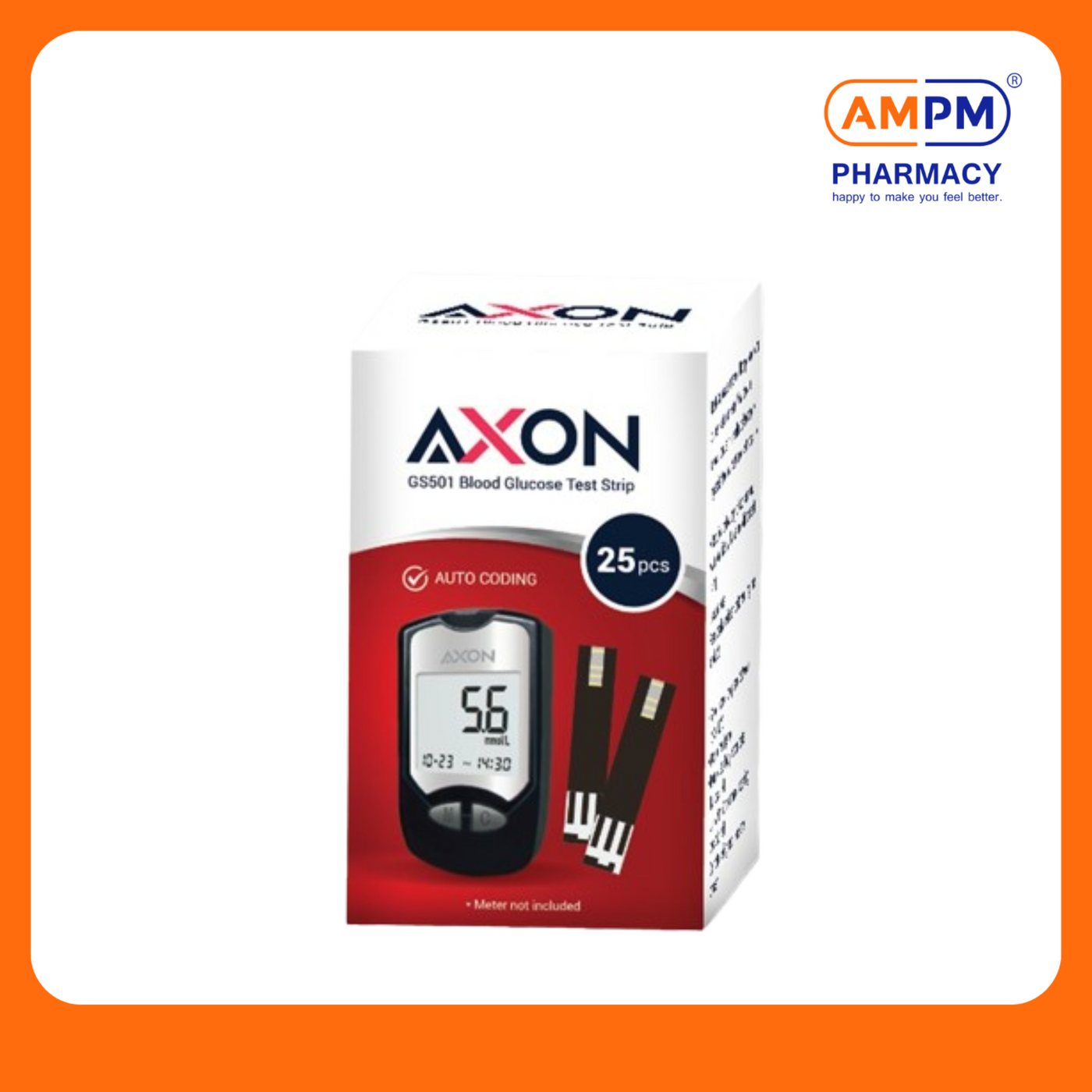 AXON Blood Glucose T/Strip 25s+Lancet 25s (GS501)