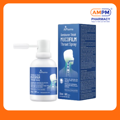 AiPHARMA Mucofilm Throat Spray 30ml