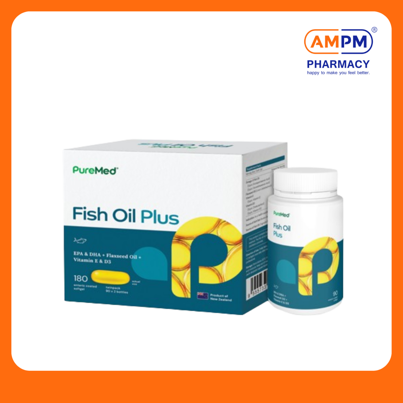 PUREMED Fish Oil Plus (90's x 2)