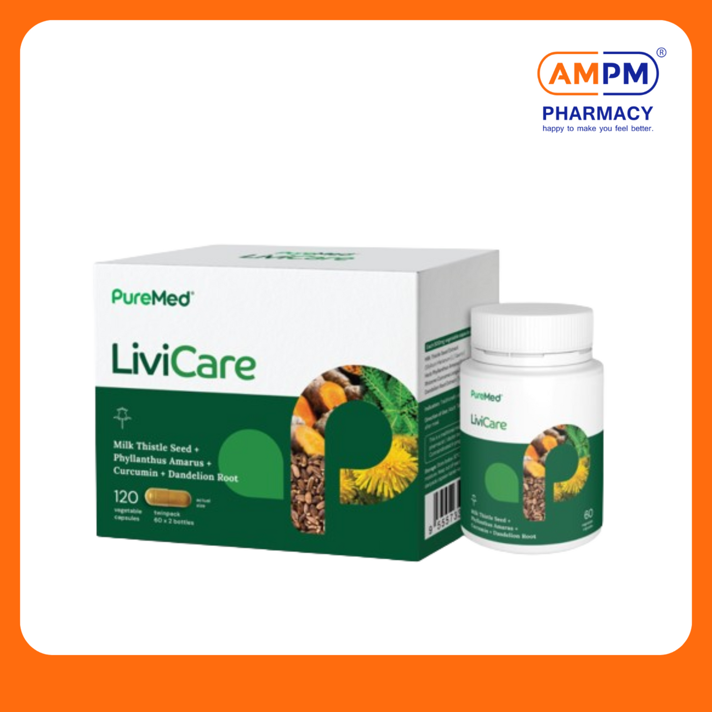 PUREMED Livicare 500mg Vegecap (60's x 2)