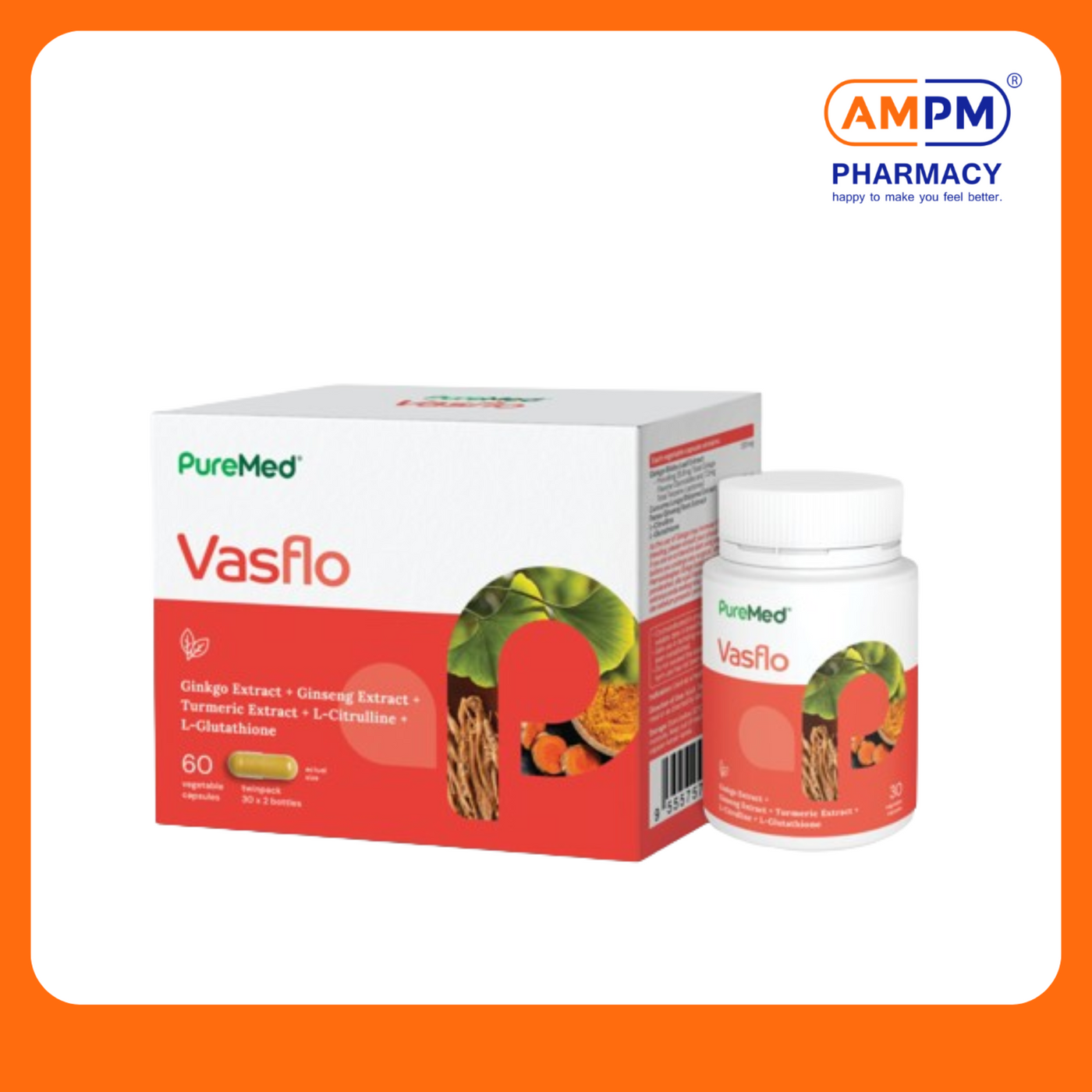 PUREMED Vasflo 475mg Vegecap (30's x 2)