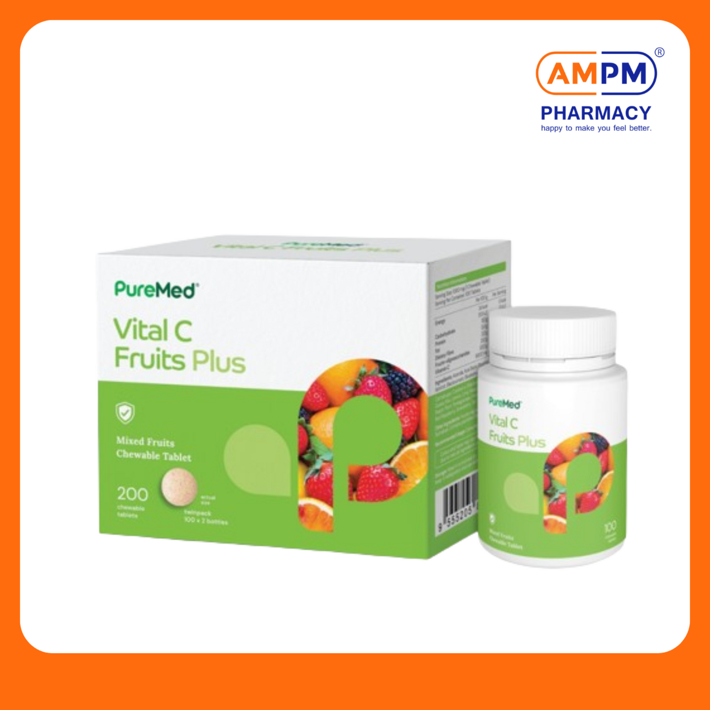 PUREMED Vital C Plus Chewable Tablet (100's x 2)