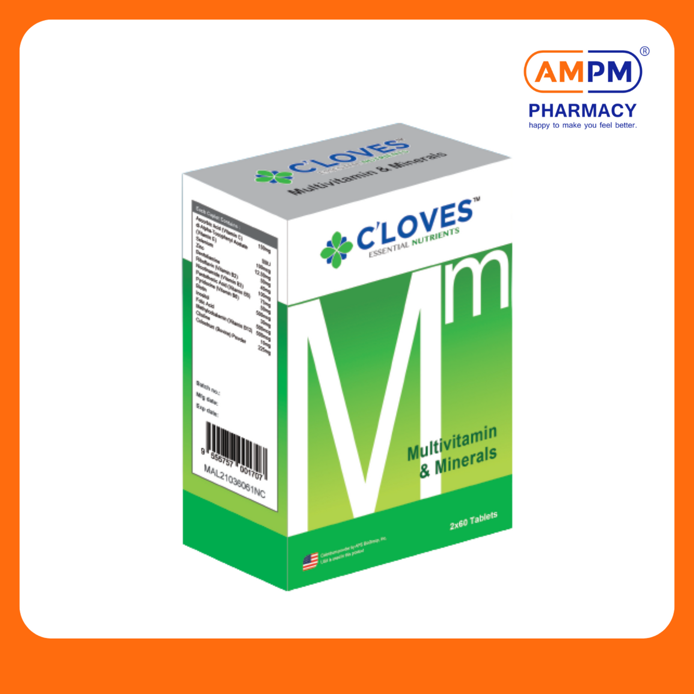 C'LOVES Multivitamins + Minerals Complex Tablet