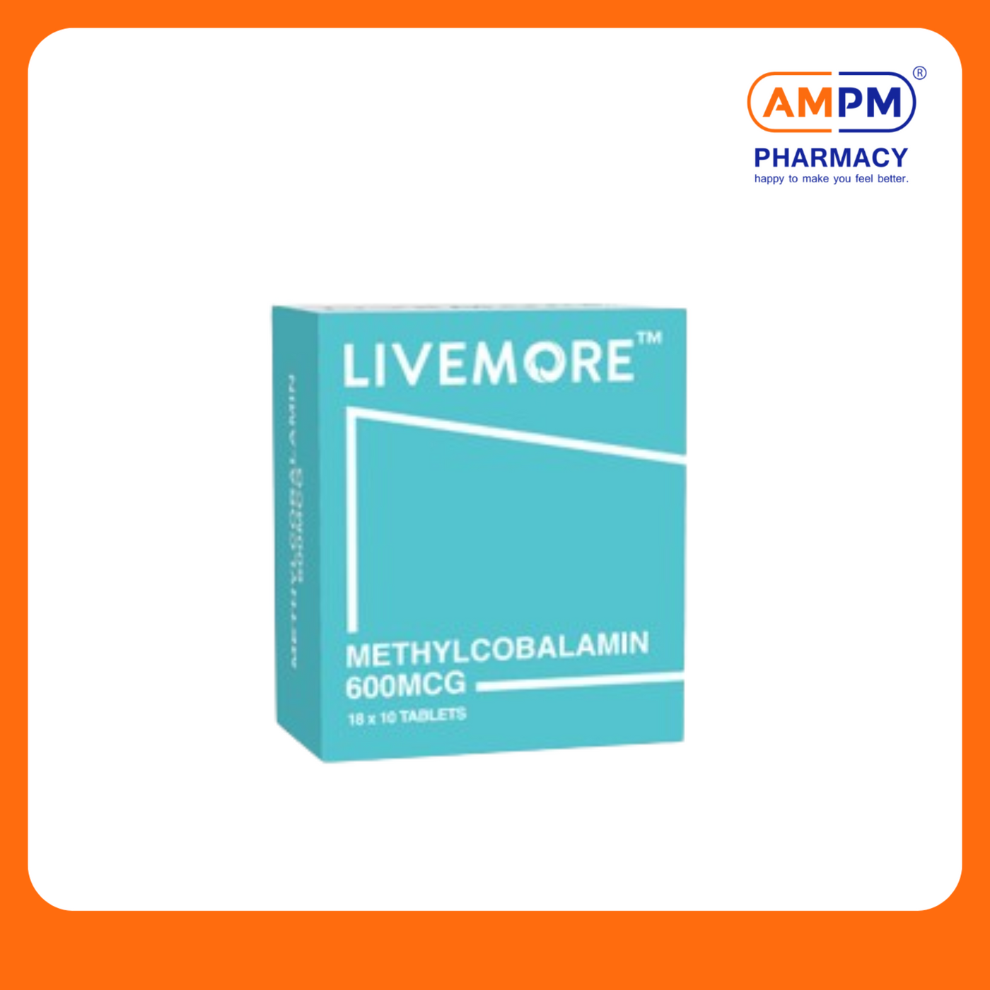 LIVEMORE Methycobalamin 600mcg Tab 180's