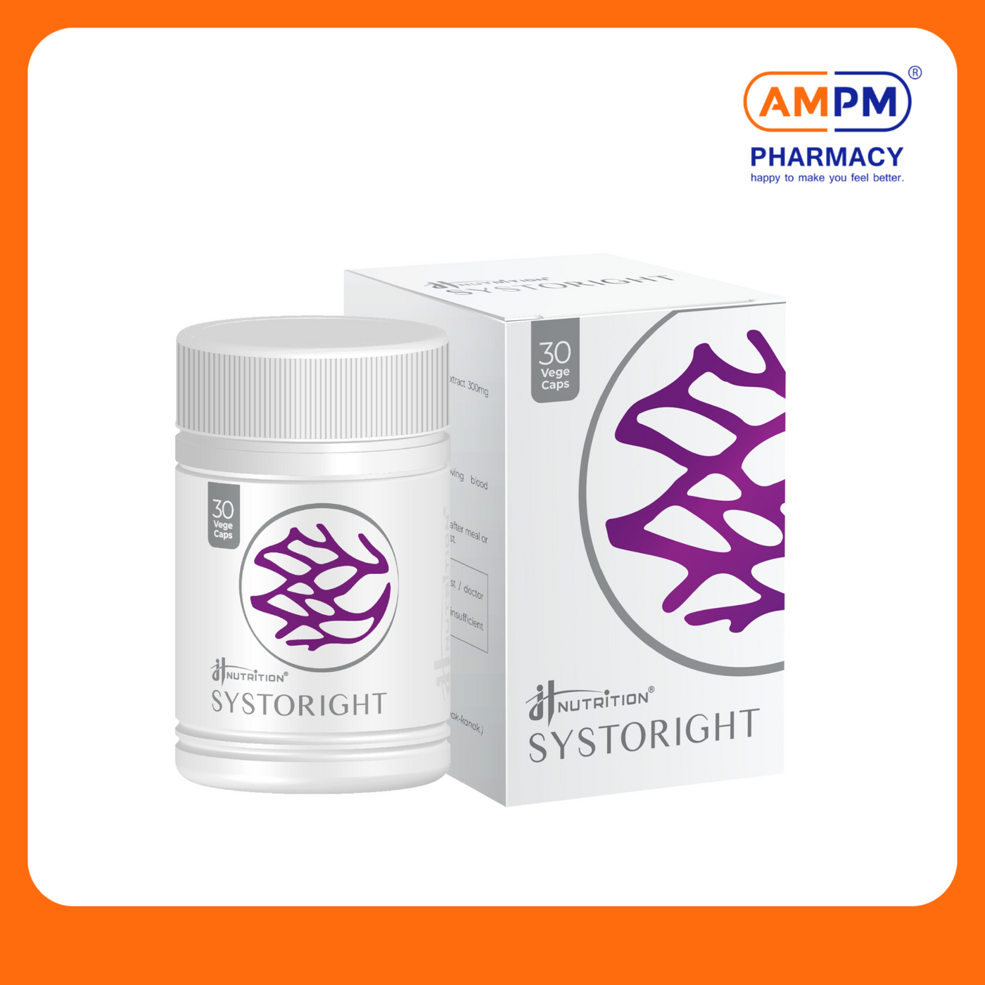 JH NUTRITION Systoright 350mg Vege Cap (30's)