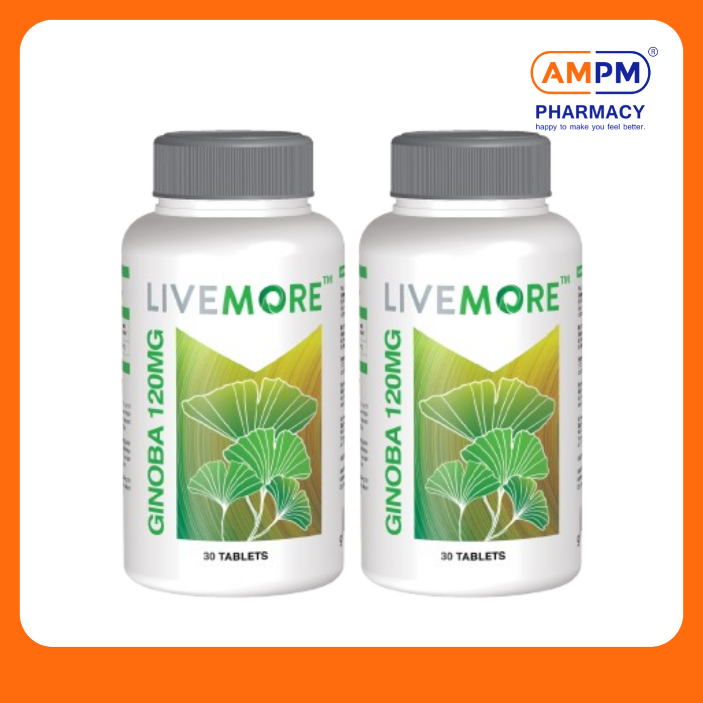 LIVEMORE Ginoba 120mg Tab (30's x 2)