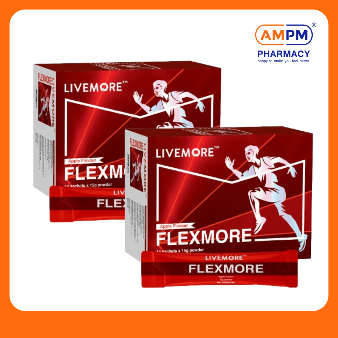 LIVEMORE Flexmore Pow (Apple) 15g (14's x 2)