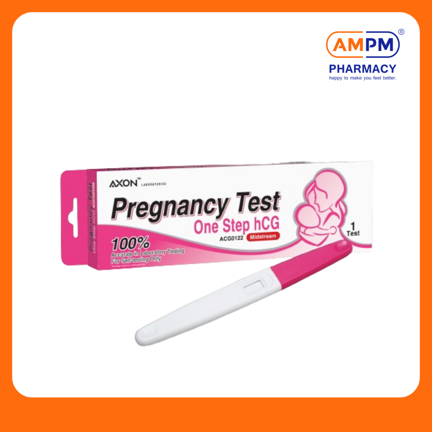 AXON Pregnancy Test One Step hCG (ACG0122) Midstream