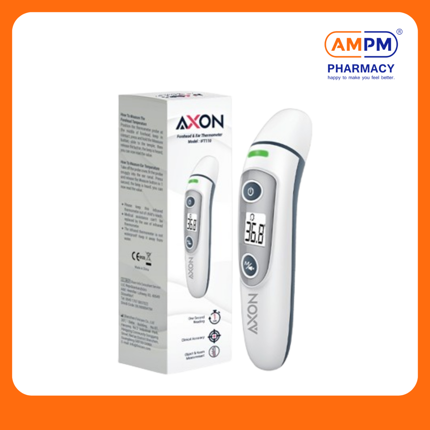 AXON Forehead & Ear Thermometer (IFT110)