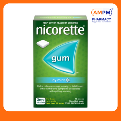 Nicorette Gum 2mg (Icymint) 15's