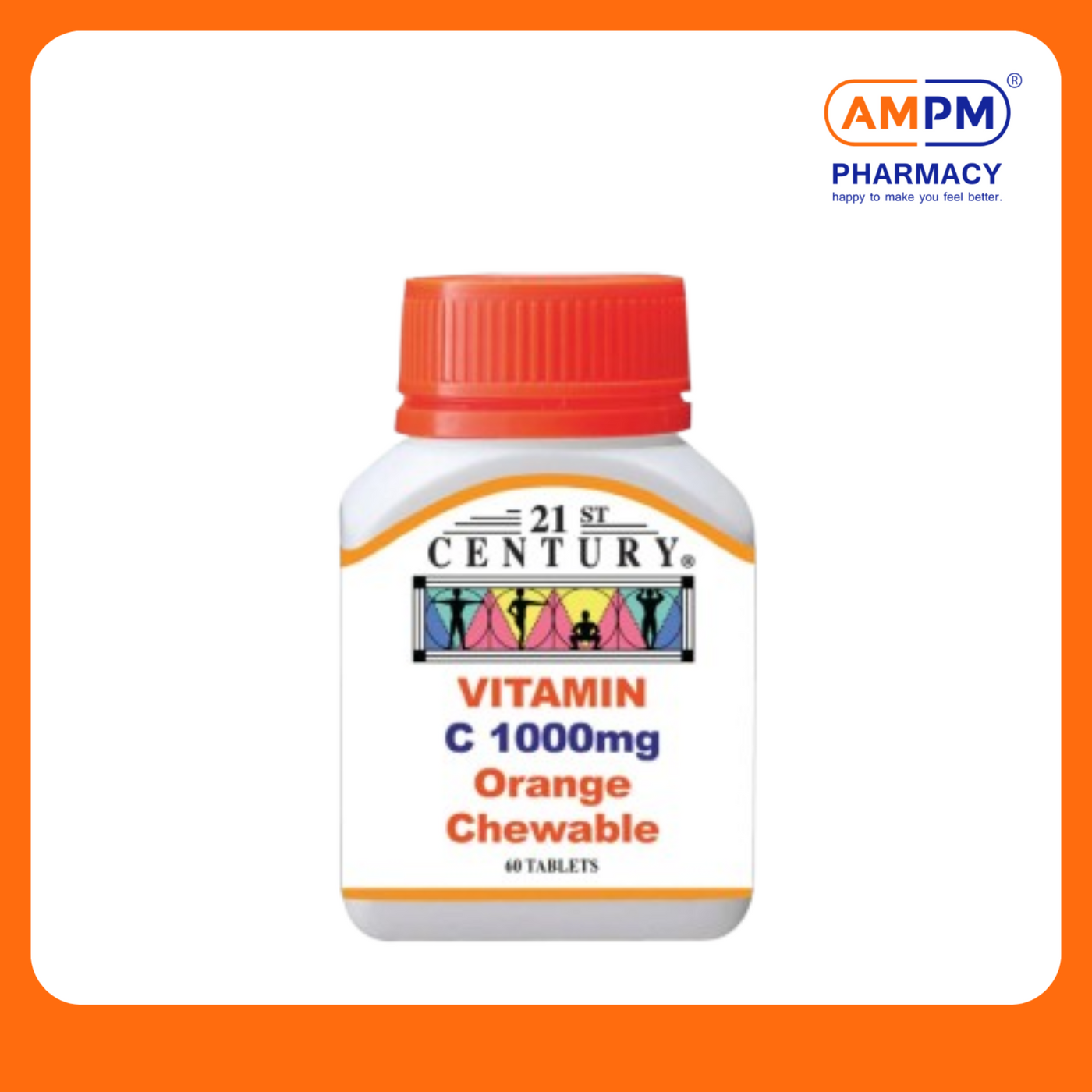 21ST CENTURY Vitamin C 1000mg Chewable (60's)