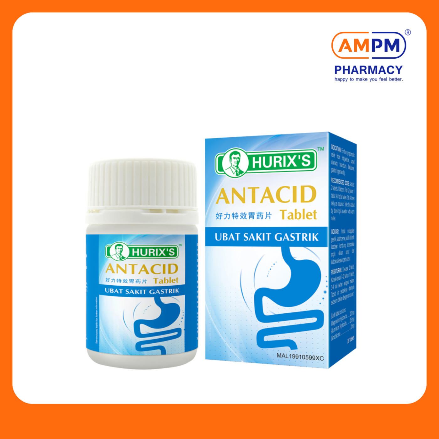 HURIX'S Antacid Tablet (20's)