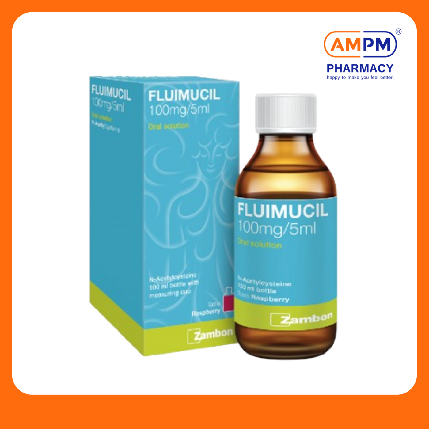 FLUIMUCIL 100mg/5ml (Raspberry) 100ml