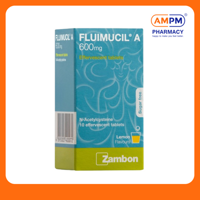 FLUIMUCIL A 600mg Tablet (10's)