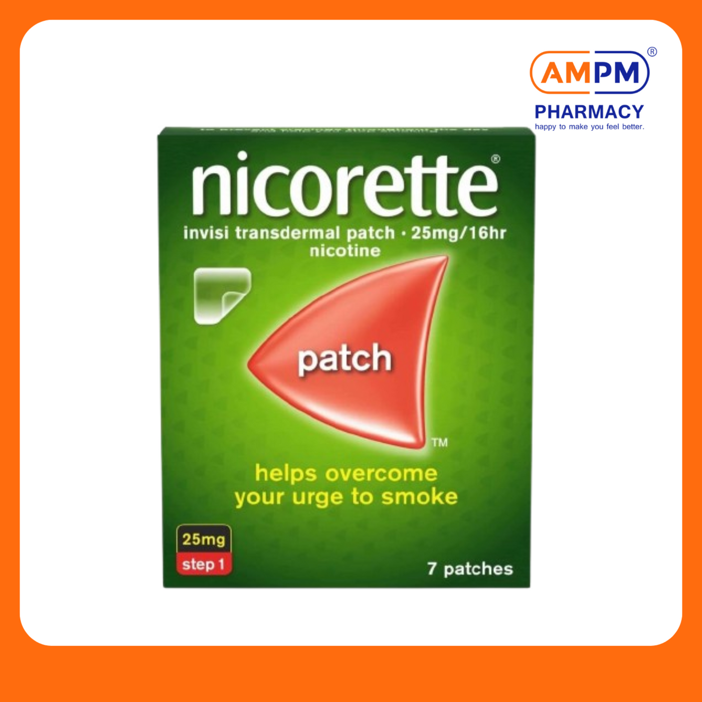 Nicorette InvisiPatch 25mg (Step 1) 7's