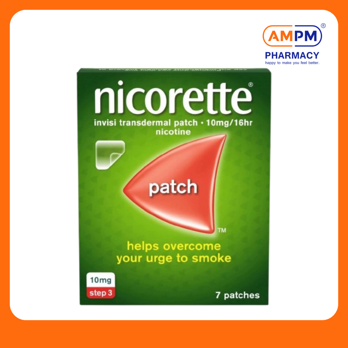 Nicorette InvisiPatch 10mg (Step 3) 7's