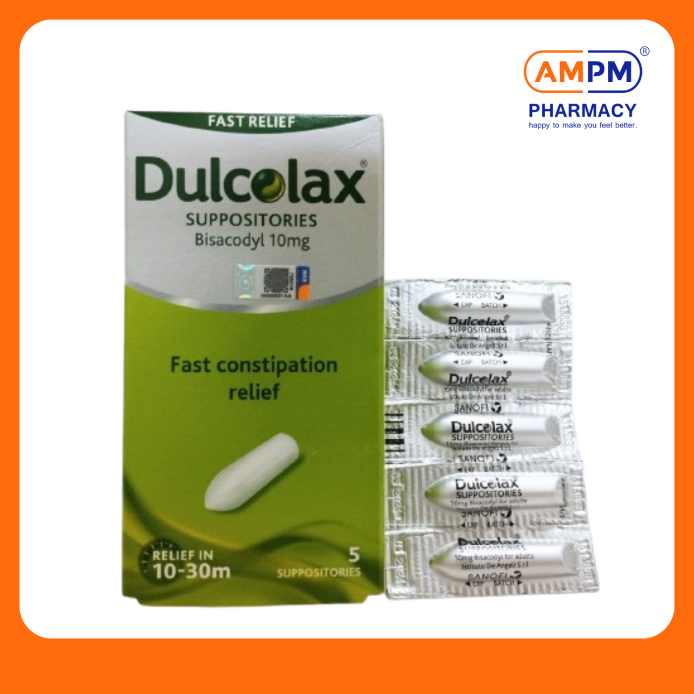 Dulcolax 10mg Supp (Adult) (5's)