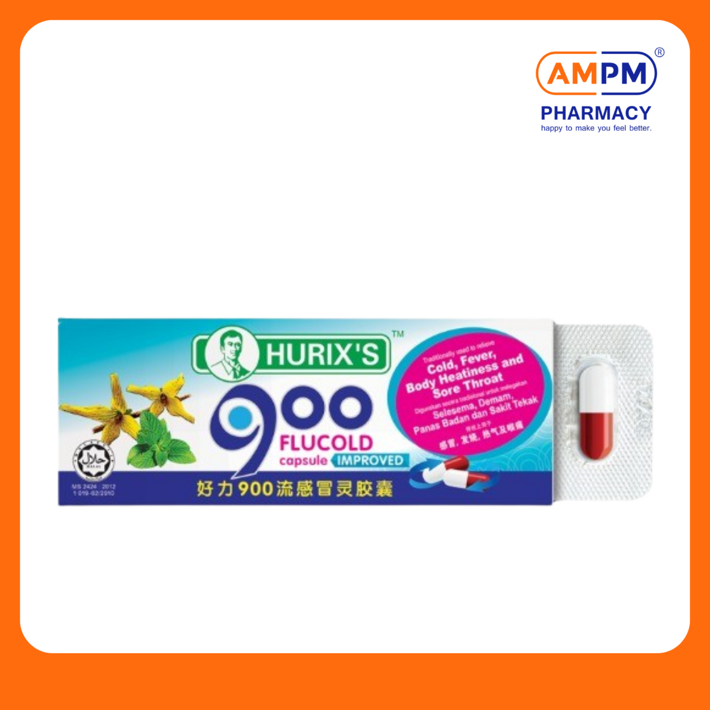 HURIX'S 900 Flucold Capsule (6's)